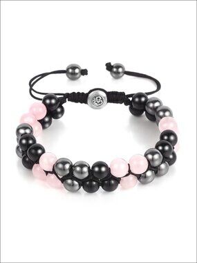 Triple Protection Bracelet Handmade Crystal Bracelet for Men Women